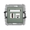 ICON Mechanizm gniazda pojedynczego HDMI 2.1, 8K + gniazda komp. poj. 1xRJ45, kat. 6A, 8-stykowy szałwiowy 61IGHK-86A