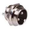 2 Way Male M19 Metal Circular Panel Mount Socket Connector