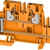 Multi level terminal block, push-in connection, 0.14-6.0 mm², 4 pole, 32 A, 8 kV, orange, 2552590000