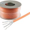 LSZH network cable, Cat 7, 8-wire, AWG 24-1, orange, BS08-81031007