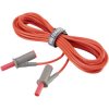 VOLTCRAFT VC8063355 Safety test lead Banana jack 4mm5.00 m; Red; MSB-5010 A