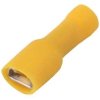 Konektor płaski żeński w pełnej izolacji 6.3mm 0.8mm 4-6mm² - końcówka kablowa SGE