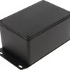 Aluminum die cast enclosure, (L x W x H) 120 x 80 x 59 mm, black (RAL 9005), IP65, 1590WTFBK