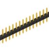 Pin header, 20 pole, pitch 2 mm, straight, black, 10062038
