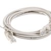 Kabel krosowy patchcord U/UTP kat.5e CCA szary 3m 68367