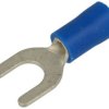 Końcówka; M5; 1,5÷2,5mm2; widełkowa; izolowany; KWIM5B; niebieski; proste; na przewód; cynowane; zaciskany