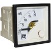 Amperomierz analogowy panelowy DC zakres Maximum of 20mA wysokość wycięcia: 48mm wartość 20mA +55°C Sifam Tinsley