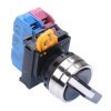 YW4S-3E11N4 22mm Metal Bezel 3 Position Maintained Selector Switch 1NO-1NC IP65 IDEC
