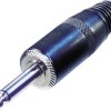 Rean AV NYS225B Złącze męskie jack 6,35 mm złącze męskie Ilość styków: 2 1 szt.