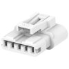 Plug housing, 5 pole, pitch 2.5 mm, straight, natural, 2321918-5