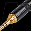 NYS231BG Stereo jack plug 3.5 mm, straight, gold-plated