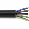 Przewód OW 5x1,5 mm2 (300/500V) gumowy warsztatowy H05RR-F (krążki 100m) G-013102 TELEFONIKA