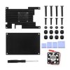 Obudowa Orange Pi 5 z aluminium z wentylatorem chłodzącym aktywnym i pasywnym radiator z radiatorem odprowadzającym ciepło z met