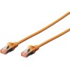 Digitus DK-1644-010/OR RJ45 Network cable CAT 6 S/FTP 1m Orange Halogen-free