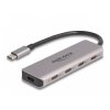 Delock 64238 4-Port USB 5 Gbps Hub USB Type-C to 4x USB-C Grey Metal Case