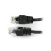 Przewód sieciowy Ethernet Patchcord UTP Cat 5e 0,25m - czarny