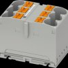 1082387 PTFIX distribution block, 6x10/S, grey