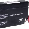 Akumulator ołowiowy multipower MP0,8-12-AMP A9709, AGM, 12 V, 0.8 Ah