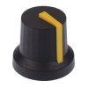 Yellow Soft Touch 6mm Splined Knob K87MBR