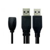 Kabel USB Złącze A USB A Złącze B USB A dł. 10m Przewód przedłużający USB USB 3.0 kolor: Czarny