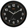 TIM-ZEGAR300C Zegar ścienny DCF, tarcza czarna, plastik - średnica 300mm - zasilanie 1xAA