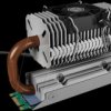 IB-M2HSF-705 Heat pipe cooler for M.2 SSD, swivelling, PWM