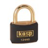 Kasp K12440BLAD Brass Padlock - 40mm - Brass Shackle - Black