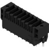 Pin header, 8 pole, pitch 3.5 mm, straight, black, 1290240000