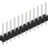 Pin header, 12 pole, pitch 2.54 mm, straight, black, 10048301