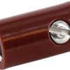 2.8 mm jack, screw connection, 0.05-0.25 mm², brown, 717721