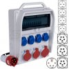 Rozdzielnica budowlana R-BOX IP44 przenośna Wyposażona + [5P]/32A + 2x[5P]/16A + 4x[2P+Z]/250V + wtyk 32A/[5P] PAWBOL