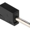 Adapter z wtykiem bananowym Męski Zacisk klatkowy typ Wtyk bananowy Czarny 20A WAGO rozmiar 4 mm