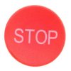 Soczewka Przycisku 22Mm Płaska Czerwona Z Symbolem Stop M22-Xd-R-Gb0 218194