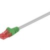 Kabel Patchcord skrosowany CAT 6 U/UTP RJ45/RJ45 1m szary