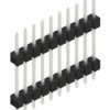 Pin header, 10 pole, pitch 2.54 mm, straight, black, 10056616