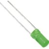 LED, THT, cylindrical, Ø 3 mm, green, 568 nm, 1 to 4 mcd, 100°, L-424GDT