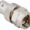 Coaxial adapter, 75 Ω, F plug to BNC socket, straight, 242159