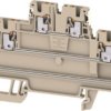 Multi level terminal block, push-in connection, 0.14-1.5 mm², 6 pole, 15 A, 6 kV, dark beige, 2856200000