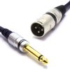 KABEL MIKROFONOWY MK34 10M JACK 6,3 MONO WTYK XLR VITALCO