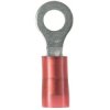 Insulated ring cable lug, 4.0-6.0 mm², AWG 12 to 10, 4.3 mm, yellow, PN10-8R-D