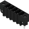 Pin header, 5 pole, pitch 3.81 mm, straight, black, 1863280000