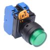 YW1L-M2E20Q4G Green 24V illuminated 22mm Momentary Push Button Switch 2NO IP65 IDEC