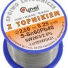 Cyna lutownicza spoiwo lutownicze topnikiem 2,5mm 250g SN60PB40 SN60PB40