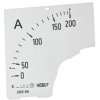 Podziałka miernika panelowego, 0/200A For 200/5A CT