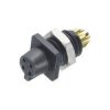 Binder 09-9792-30-05 Female 5 Pin Panel Mnt with Solder Terminal