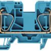 Through terminal block, spring balancer connection, 1.5-16 mm², 2 pole, 76 A, 8 kV, blue, 1745240000
