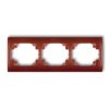 LOGO Ramka pozioma 3 potrójna brązowy metalik 9LRH-3 KARLIK