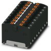 Distribution block, push-in connection, 0.14-2.5 mm², 17.5 A, 6 kV, black, 3002783