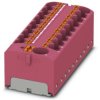 Distribution block, push-in connection, 0.2-6.0 mm², 19 pole, 32 A, 6 kV, pink, 3273917