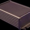 Aluminum enclosure, (L x W x H) 120 x 84 x 44 mm, black (RAL 9005), IP65, 1457K1202BK